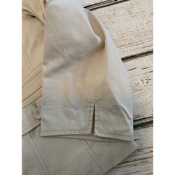Talbots Beige Cotton Lyocell Blend 3-Button Blazer Jacket Tan Size 14 - Picture 2 of 5